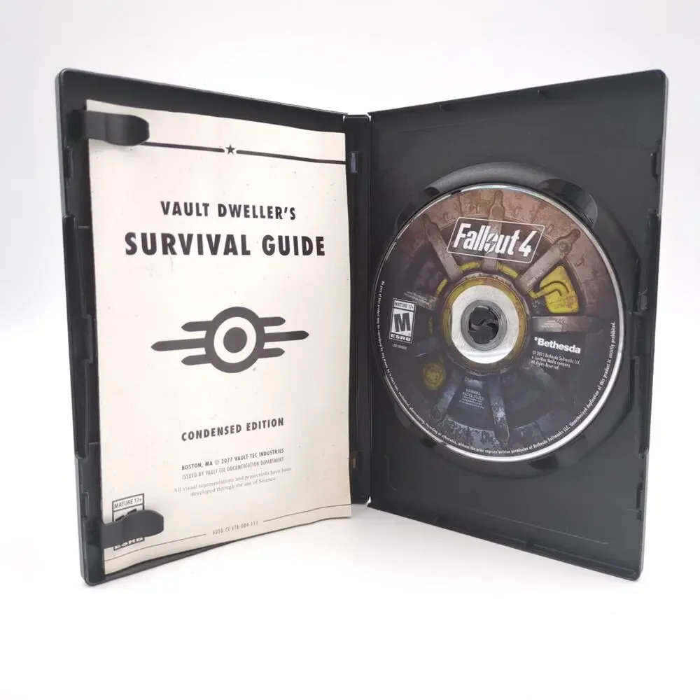 Fallout 4 PC Video Game Open World RPG Survival Guide with Poster